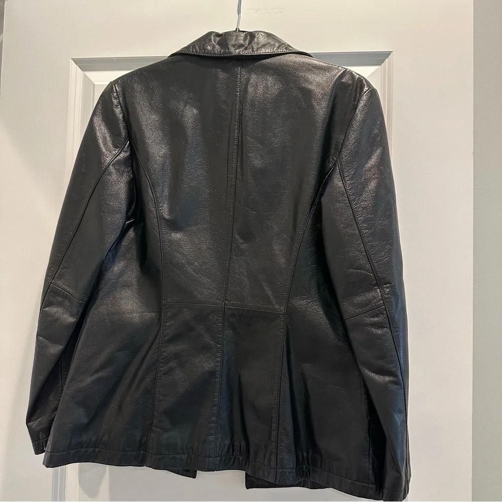 Wilsons Vintage 1988 Women’s Black Leather Jacket Size Small - Picture 8 of 8